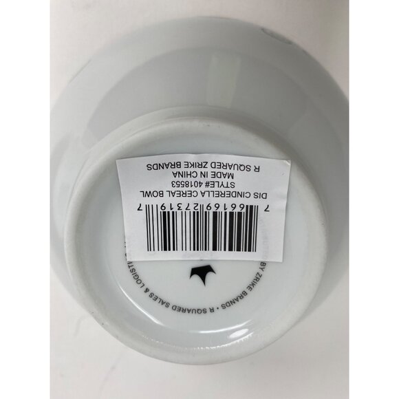 NEW Zrike 2 pc set Disney Princess Fairy Cinderella Dinner Plate and Cereal Bowl - Picture 3 of 9